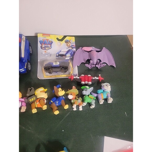 Paw Patrol Mixed Lot Figures Cars Poseable Characters dinosaur etc... - Picture 8 of 16